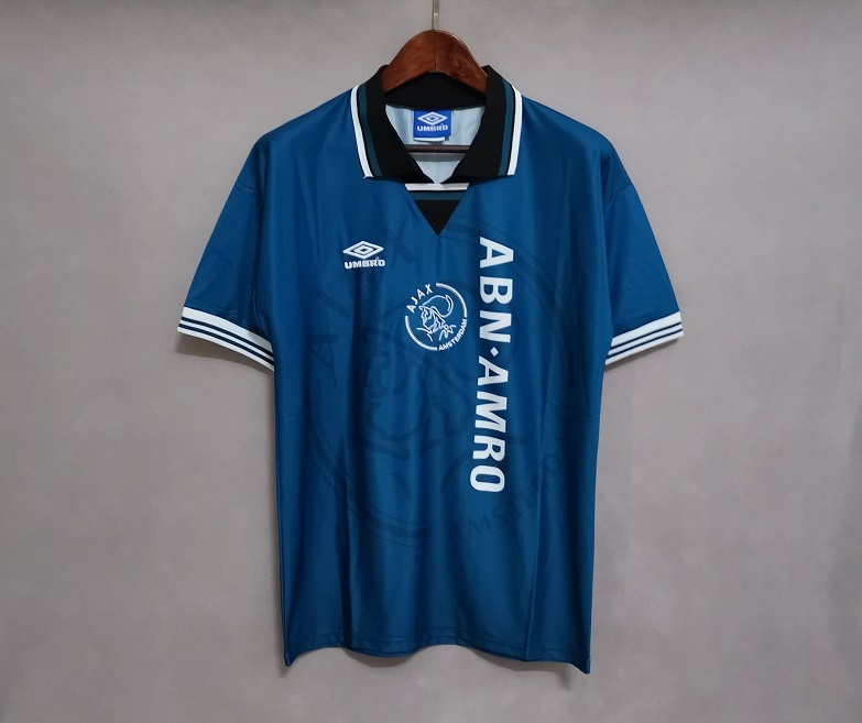 AAA Quality Ajax 95/96 Away Blue Soccer Jersey